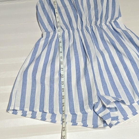 Shein Jumpsuit Women X-Small Halter Backless Romper Striped XS - Picture 6 of 7